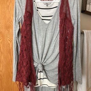 Top, Tank and Cardigan